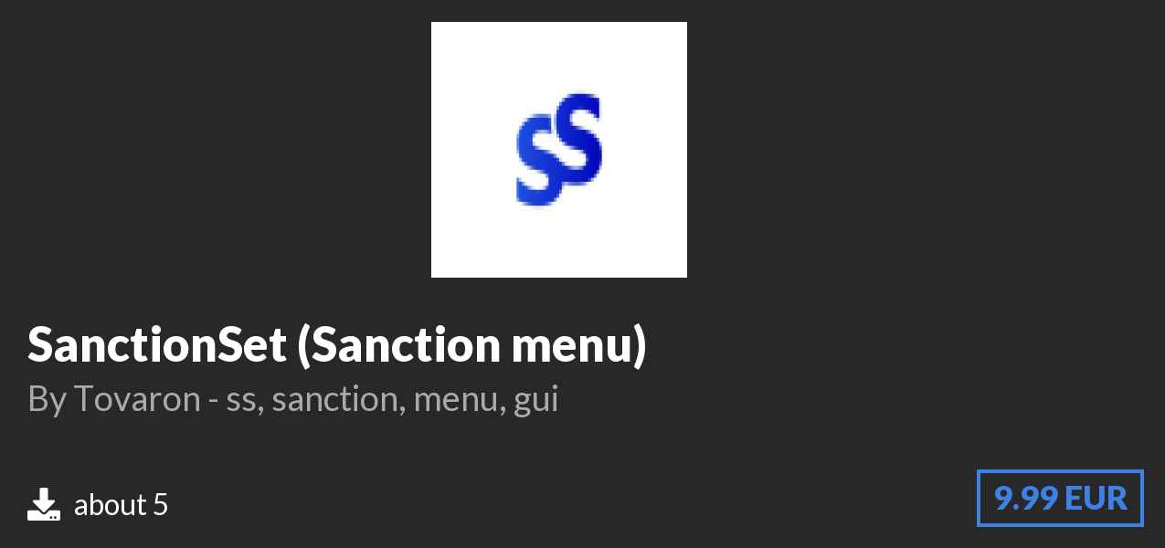 Download SanctionSet (Sanction menu) on Polymart