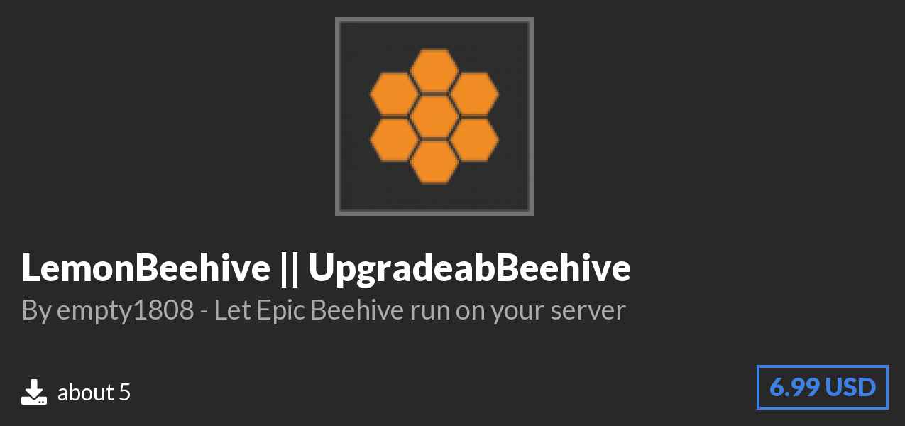 Download LemonBeehive || UpgradeabBeehive on Polymart