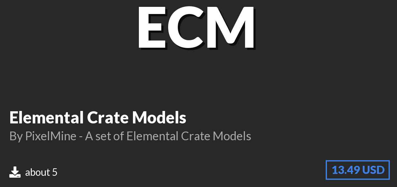 Download Elemental Crate Models on Polymart