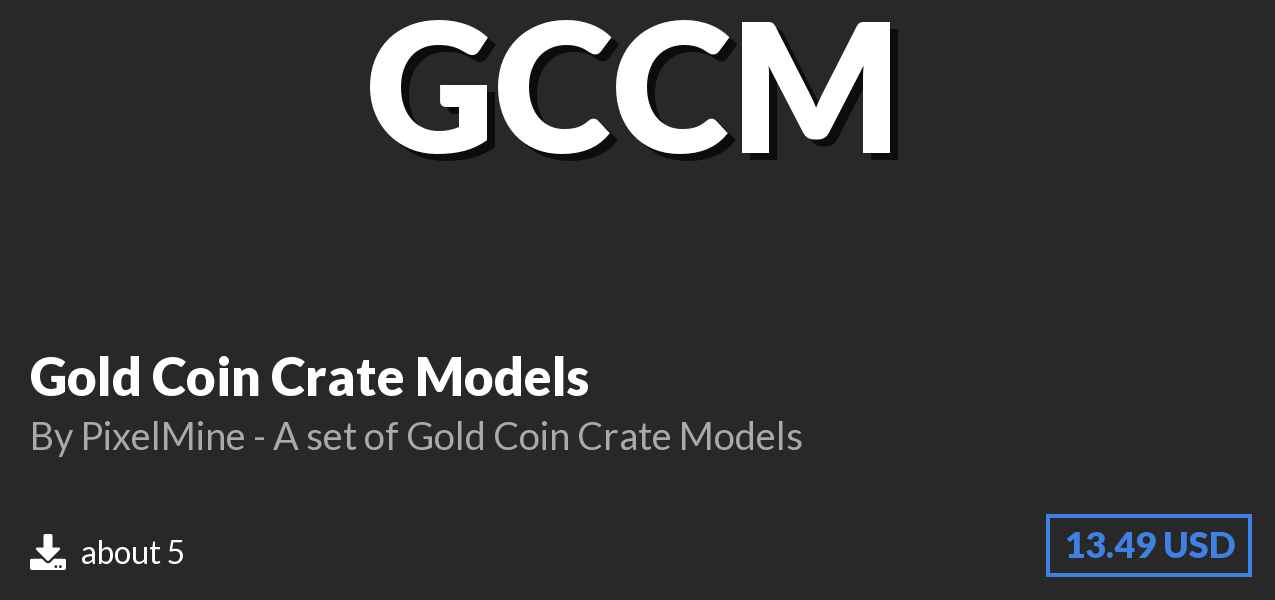 Download Gold Coin Crate Models on Polymart
