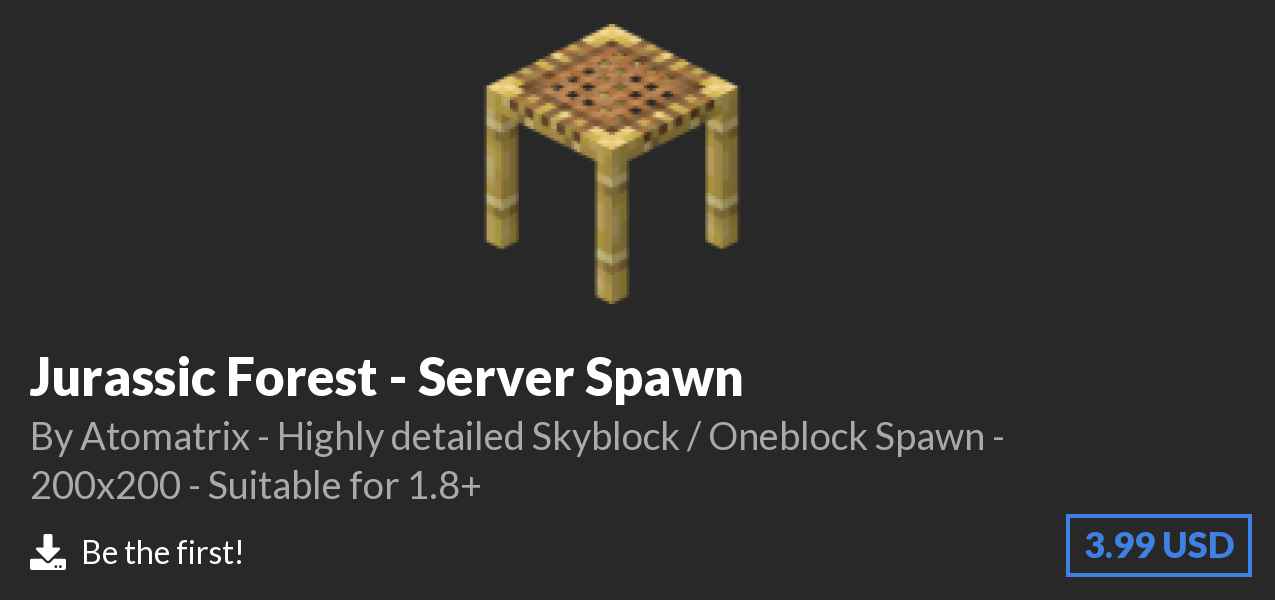 Download Jurassic Forest - Server Spawn on Polymart