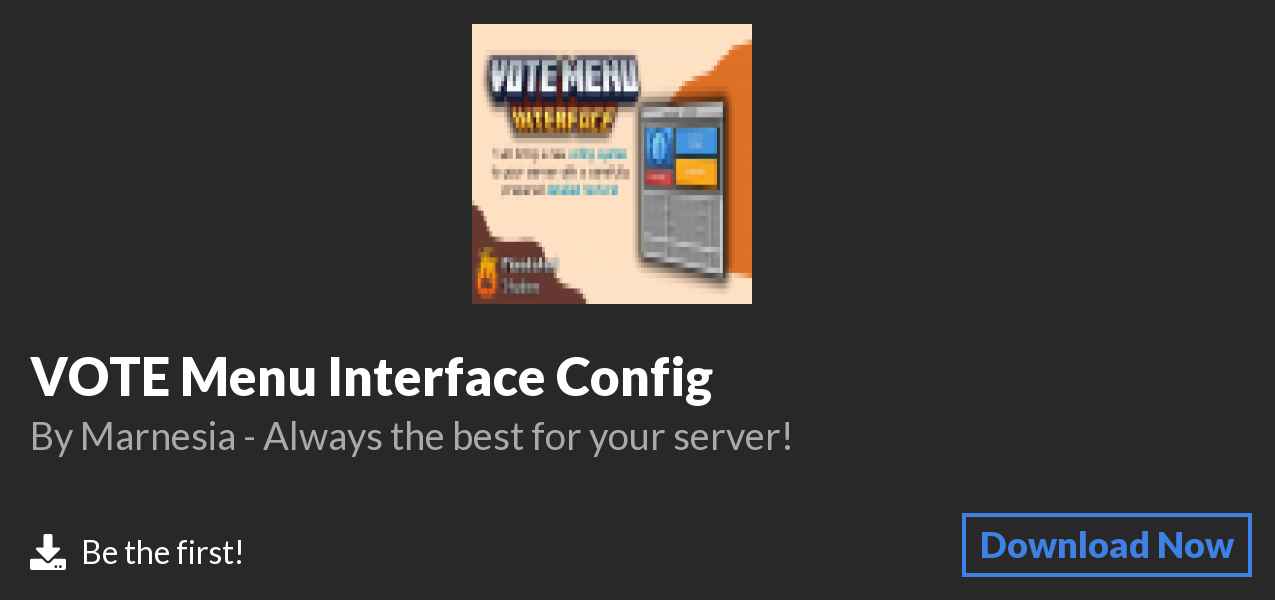 Download VOTE Menu Interface Config on Polymart