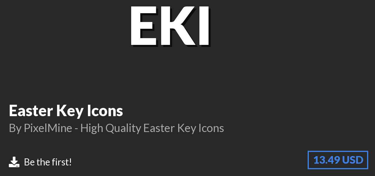 Download Easter Key Icons on Polymart