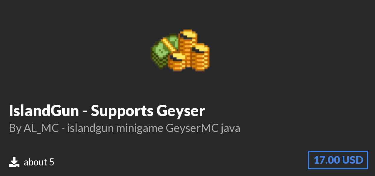 Download IslandGun - Supports Geyser on Polymart