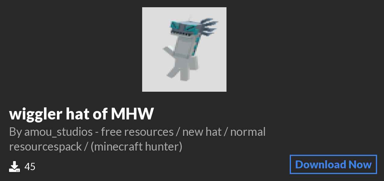 Download wiggler hat of MHW on Polymart