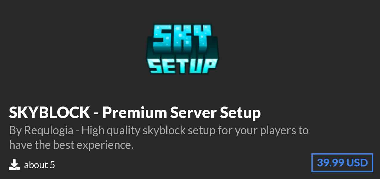 Download SKYBLOCK - Premium Server Setup on Polymart