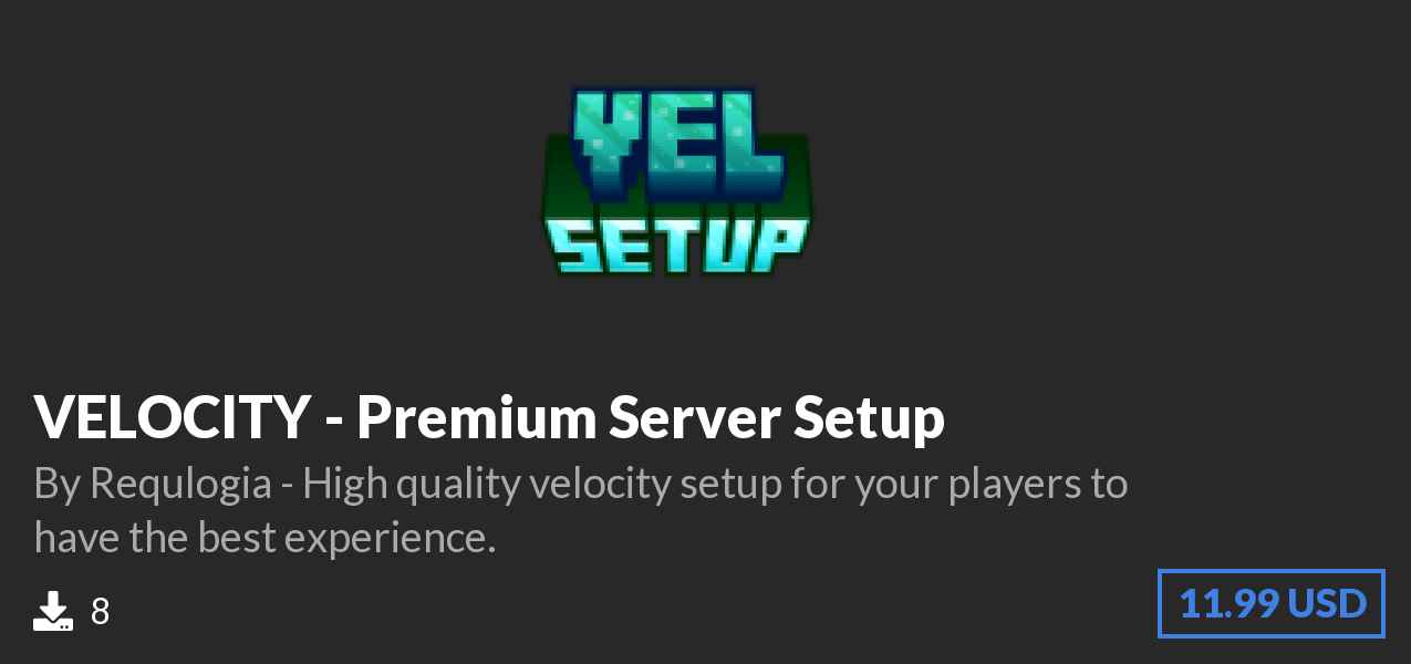 Download VELOCITY - Premium Server Setup on Polymart