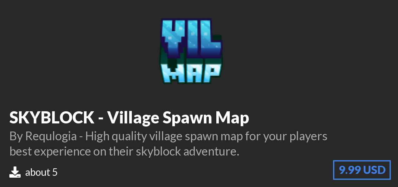 Download SKYBLOCK - Village Spawn Map on Polymart