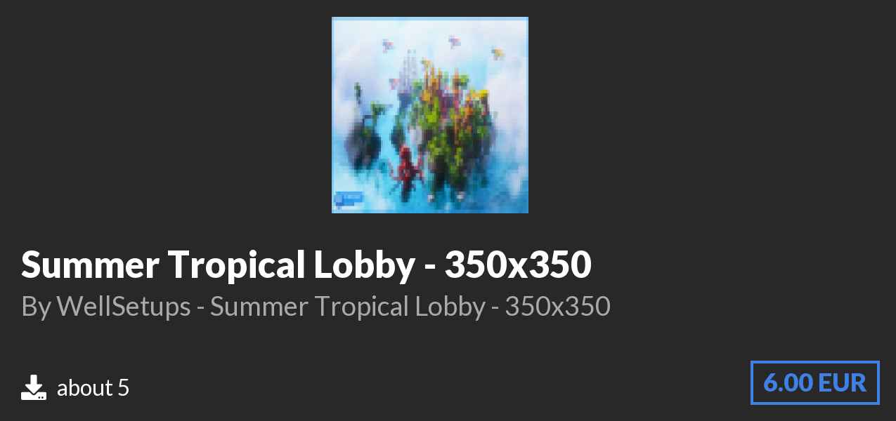 Download Summer Tropical Lobby - 350x350 on Polymart