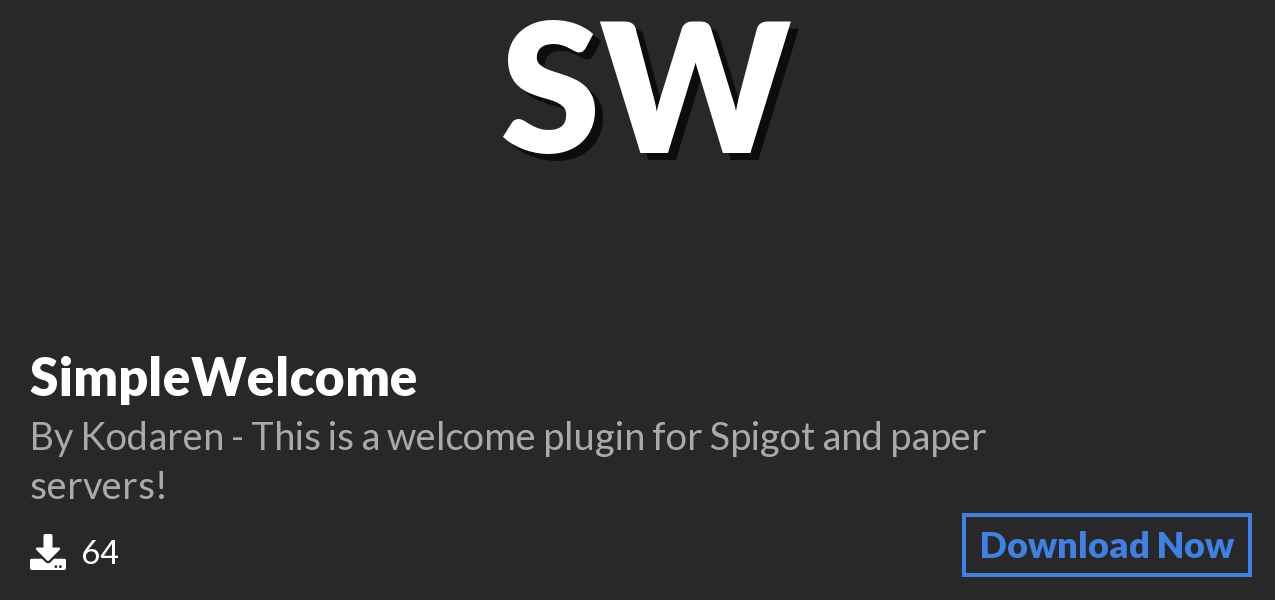 Download SimpleWelcome on Polymart