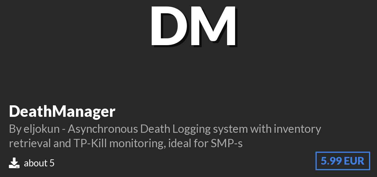Download DeathManager on Polymart