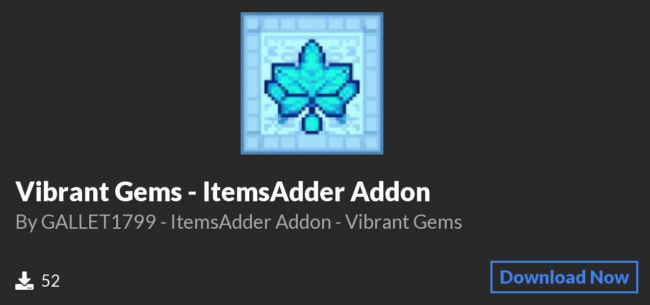 Download Vibrant Gems - ItemsAdder Addon on Polymart