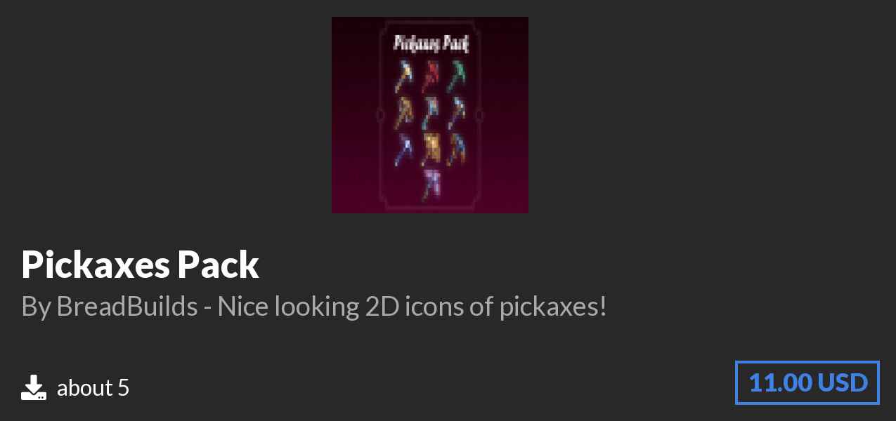 Download Pickaxes Pack on Polymart