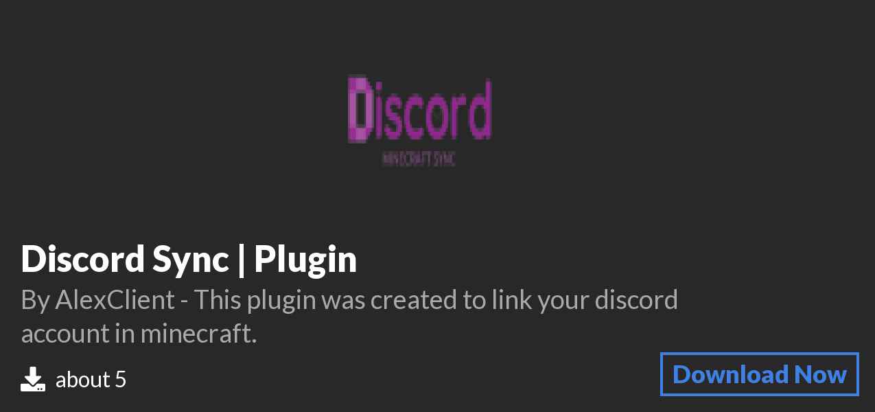 Download Discord Sync | Plugin on Polymart