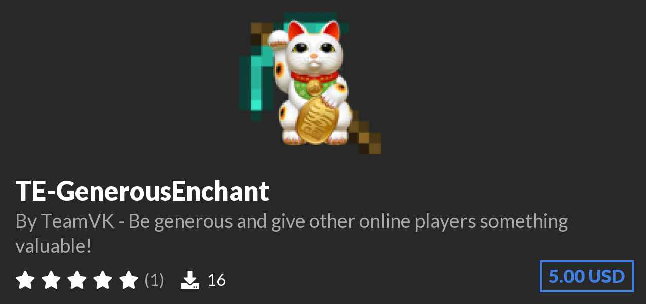 Download TE-GenerousEnchant on Polymart