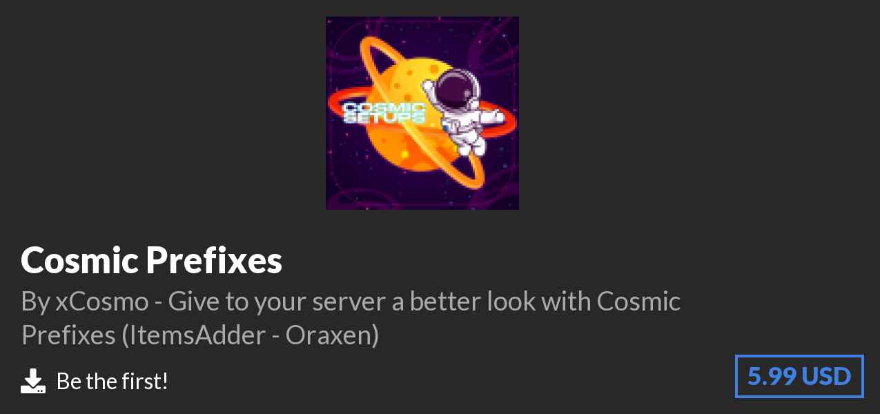 Download Cosmic Prefixes on Polymart