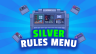 Rules Menu | Silver | Textured icon