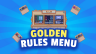 Rules Menu | Golden | Textured icon