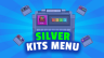 Kits Menu | Silver | Textured icon