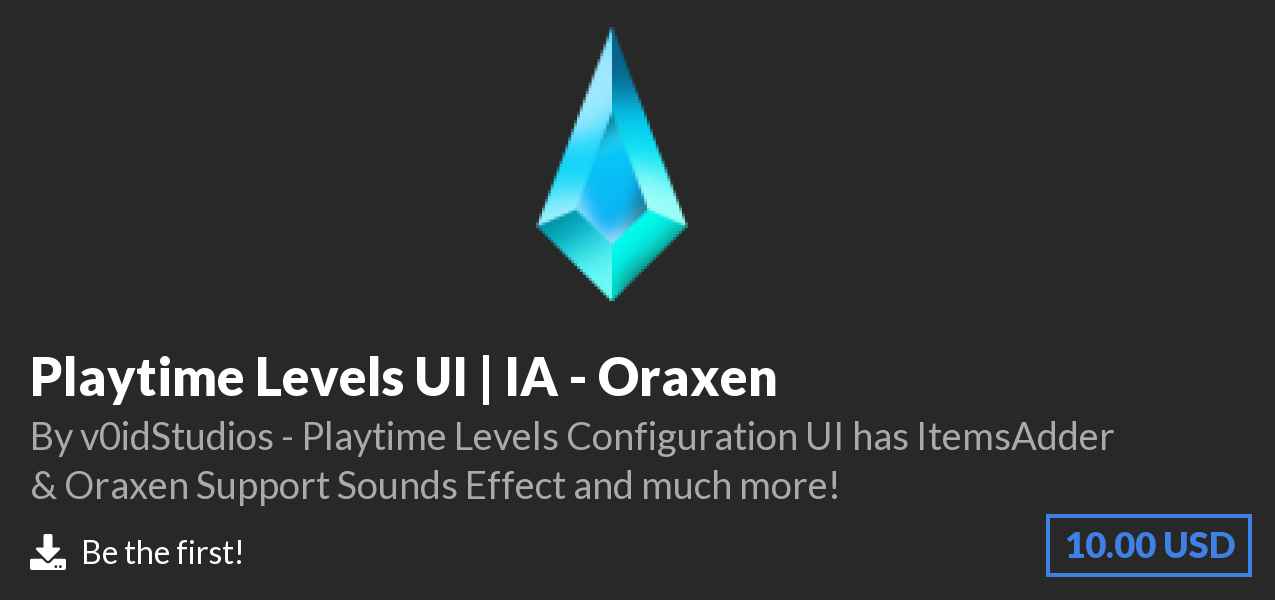 Download Playtime Levels UI | IA - Oraxen on Polymart