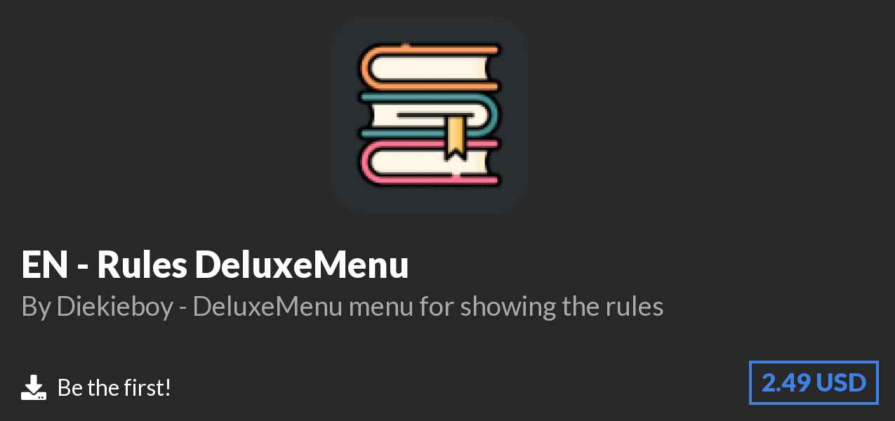 Download EN - Rules DeluxeMenu on Polymart