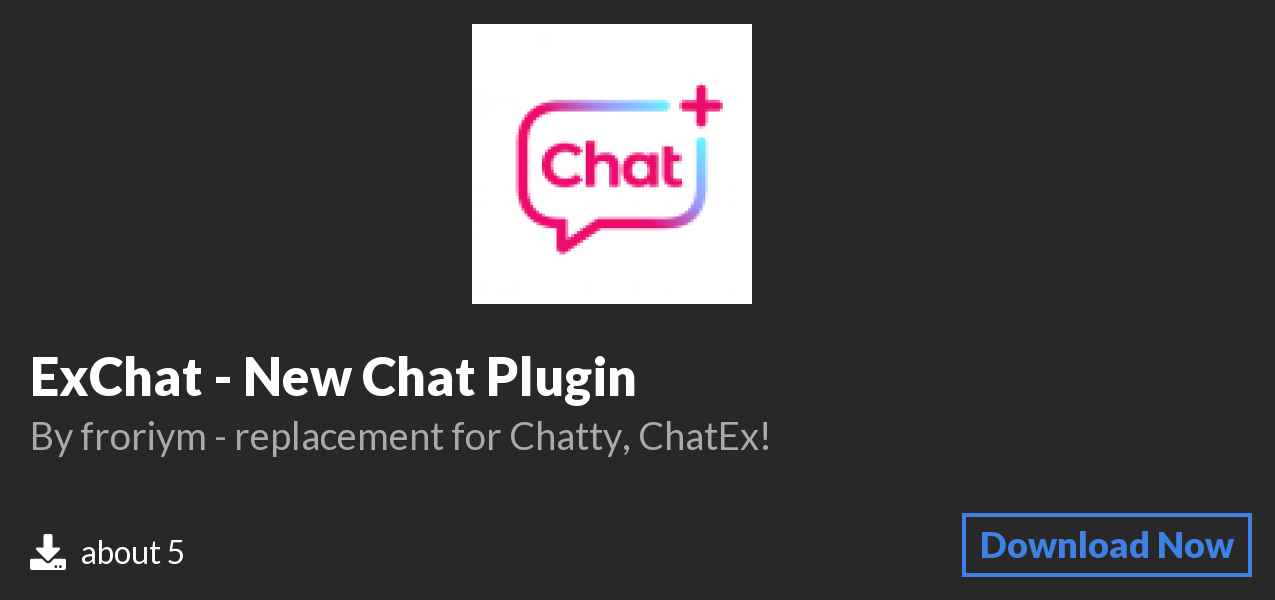 Download 📋ExChat - New Chat Plugin📋 on Polymart
