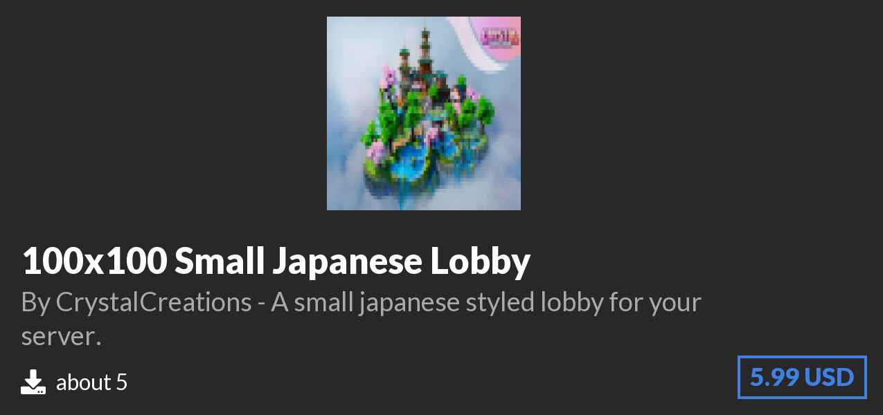 Download 100x100 Small Japanese Lobby on Polymart
