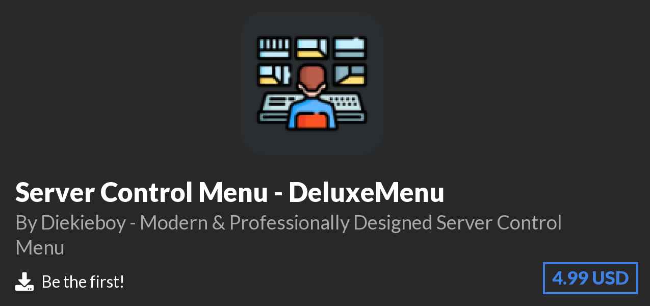 Download Server Control Menu - DeluxeMenu on Polymart