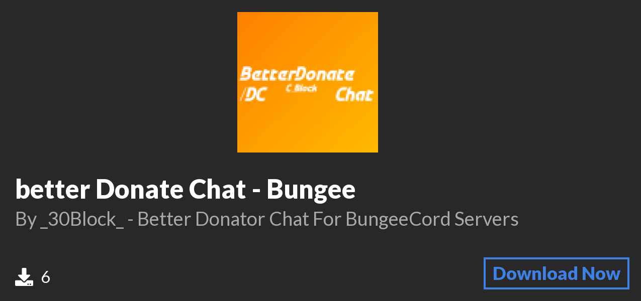 Download better Donate Chat - Bungee on Polymart
