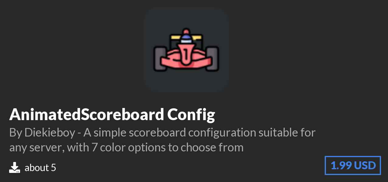 Download AnimatedScoreboard Config on Polymart