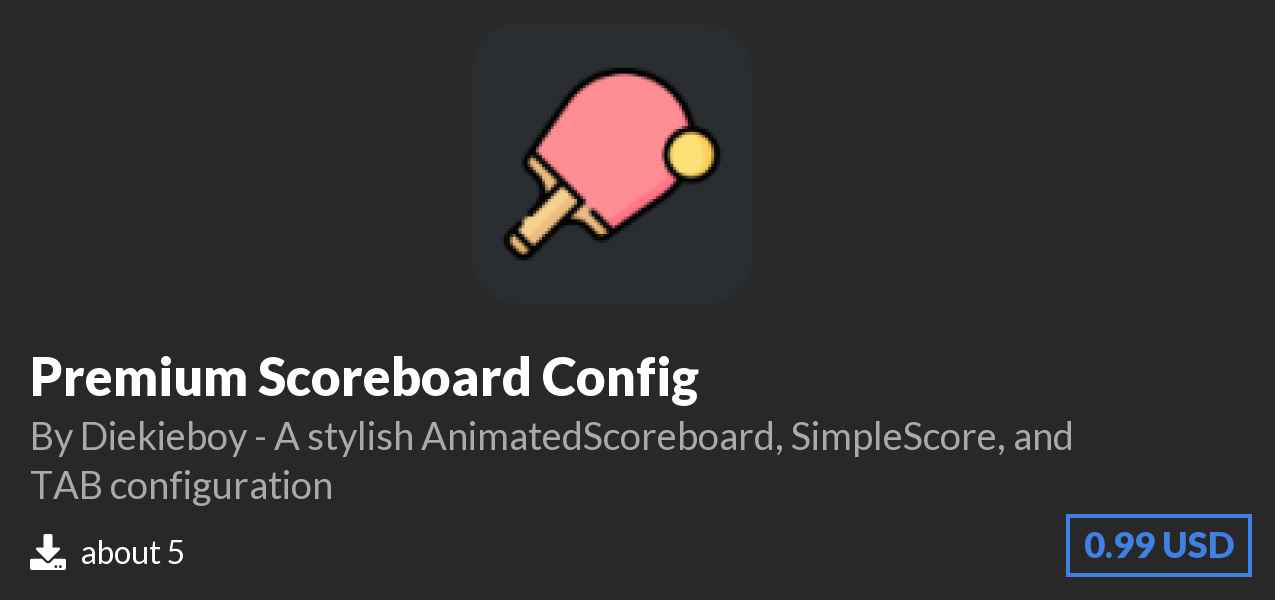 Download Premium Scoreboard Config on Polymart