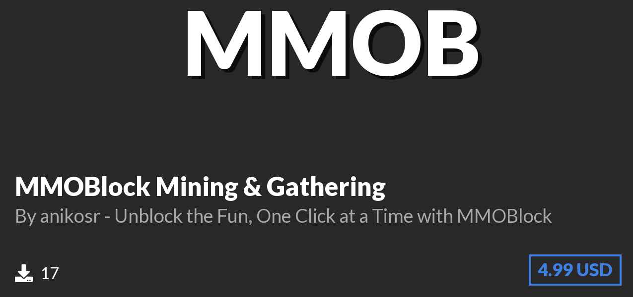 Download MMOBlock Mining & Gathering on Polymart