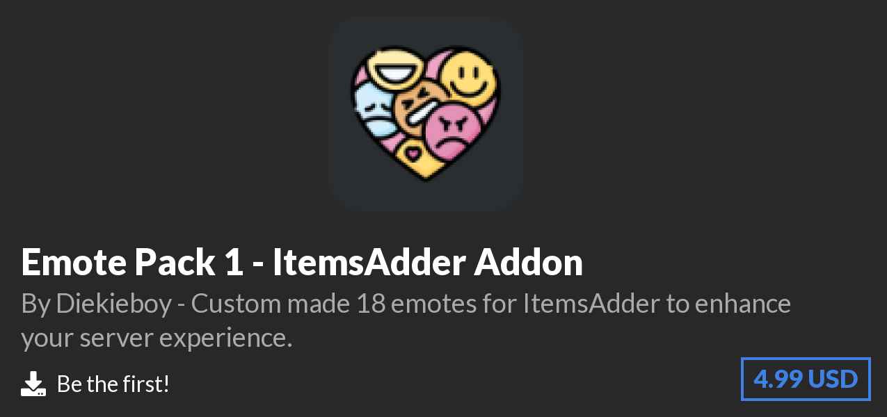 Download Emote Pack 1 - ItemsAdder Addon on Polymart