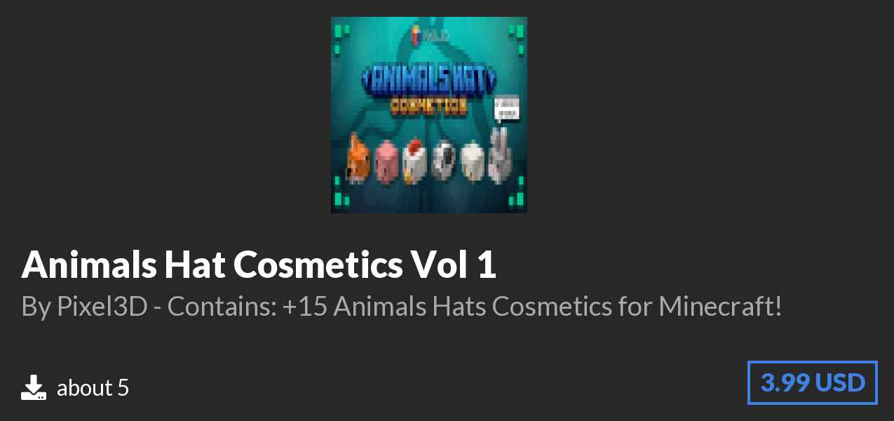 Download Animals Hat Cosmetics Vol 1 on Polymart