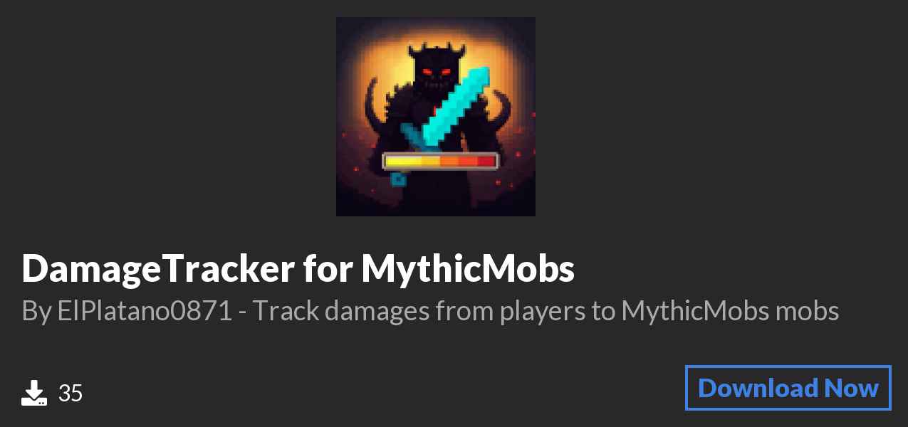 Download DamageTracker for MythicMobs on Polymart