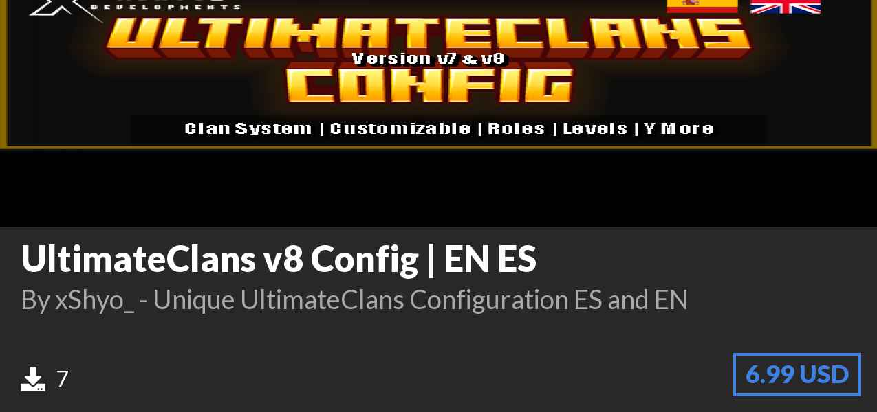 Download UltimateClans v8 Config | EN ES on Polymart