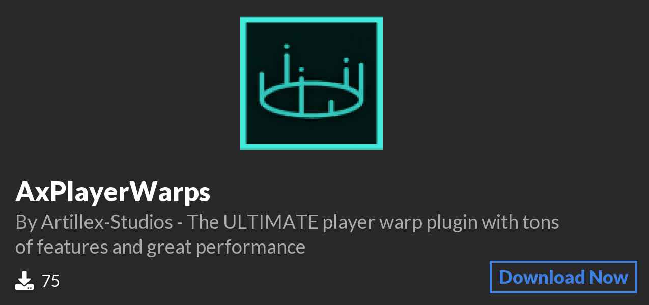 Download AxPlayerWarps on Polymart