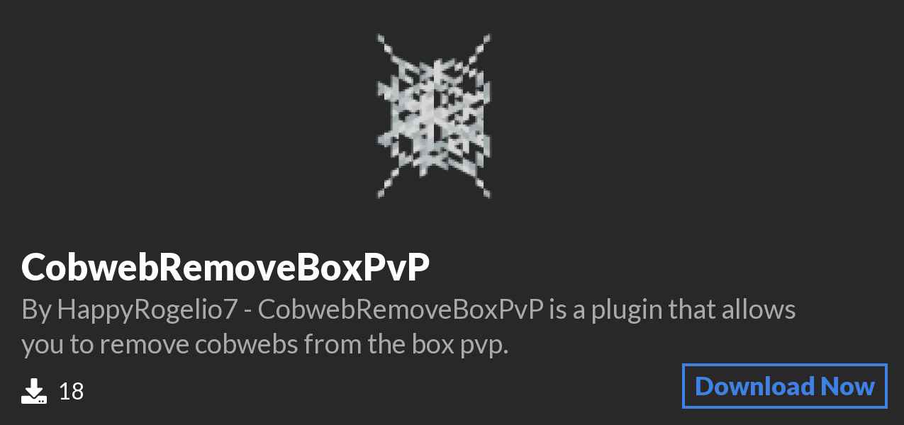 Download CobwebRemoveBoxPvP on Polymart