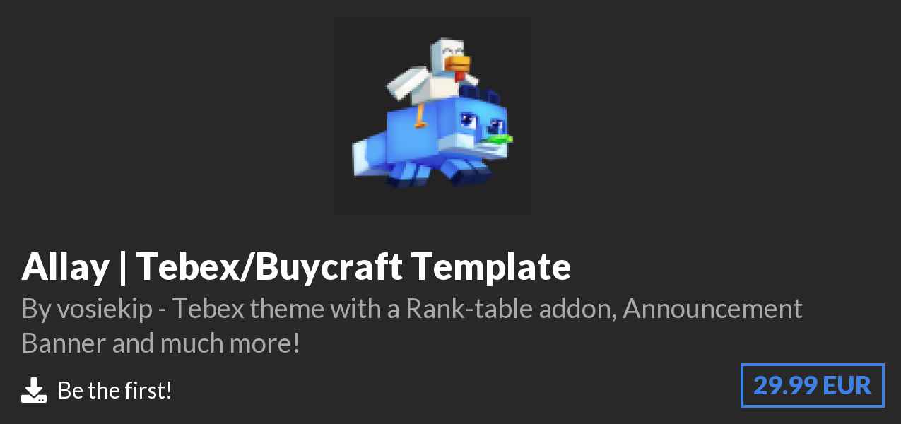 Download Allay | Tebex/Buycraft Template on Polymart