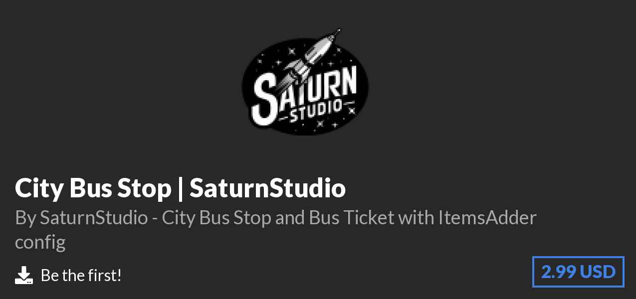Download City Bus Stop | SaturnStudio on Polymart