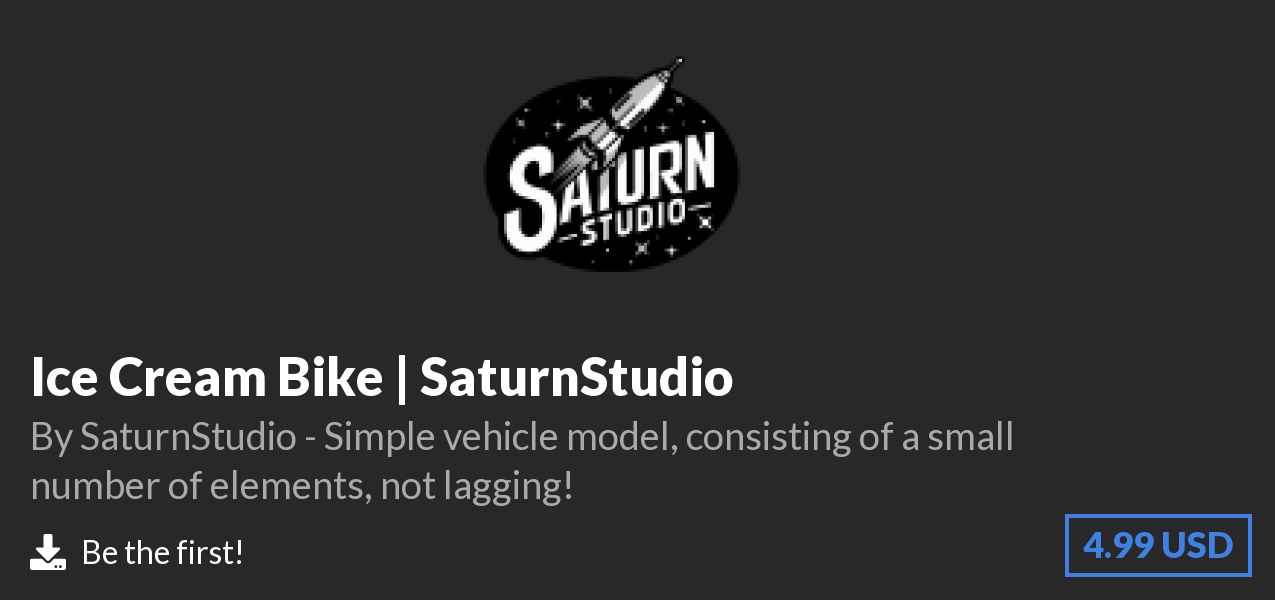 Download Ice Cream Bike | SaturnStudio on Polymart