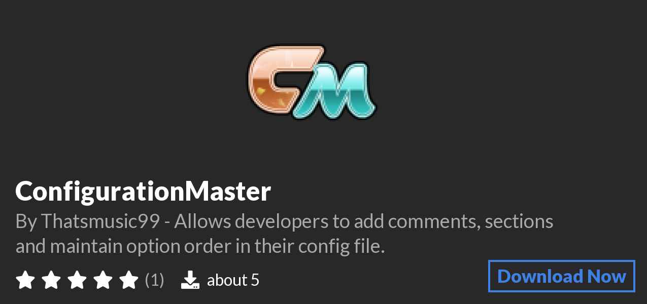 Download ConfigurationMaster on Polymart