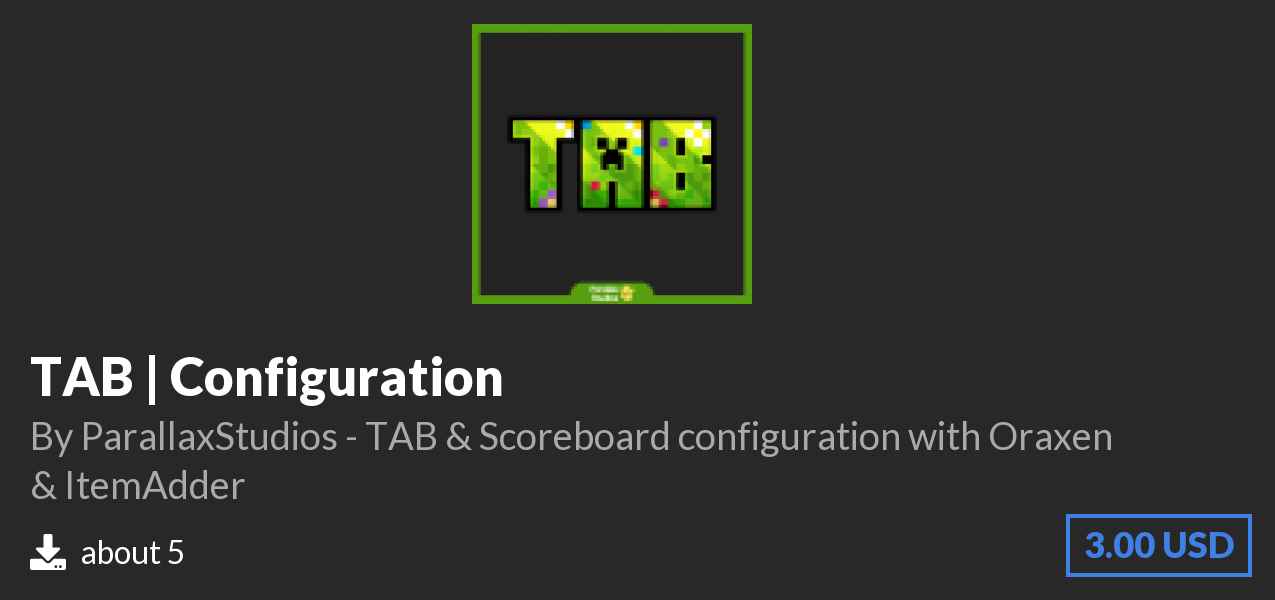 Download TAB | Configuration on Polymart