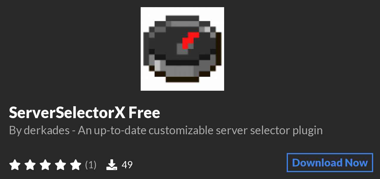 Download ServerSelectorX Free on Polymart