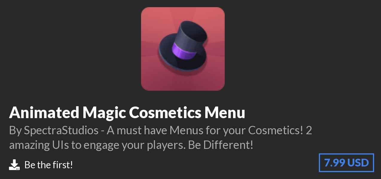 Download Animated Magic Cosmetics Menu on Polymart
