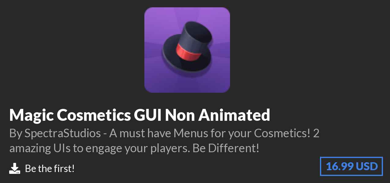 Download Magic Cosmetics GUI Non Animated on Polymart
