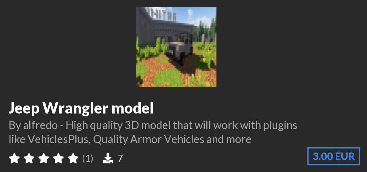 Download Jeep Wrangler model on Polymart