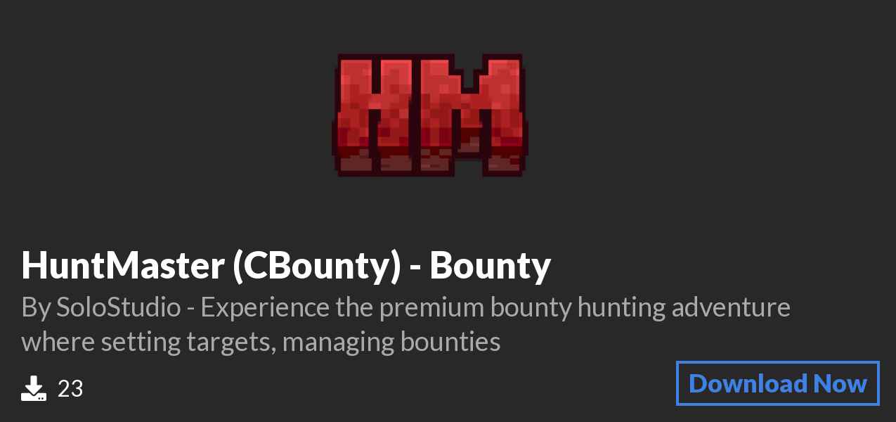 Download HuntMaster (CBounty) - Bounty on Polymart