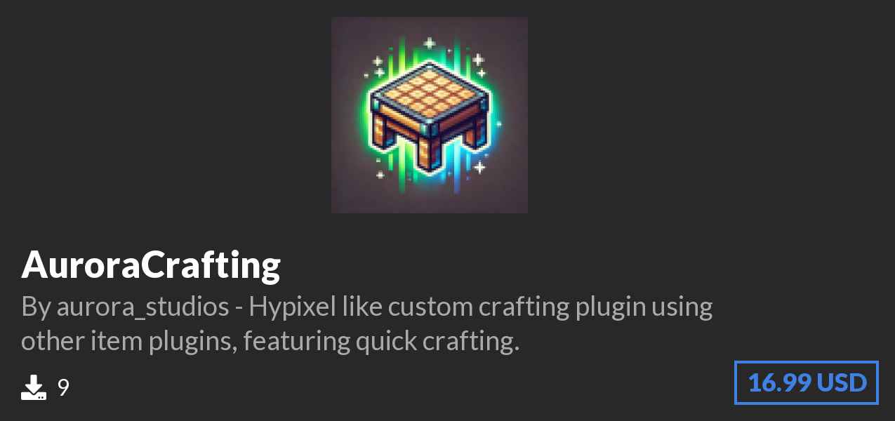 Download AuroraCrafting on Polymart