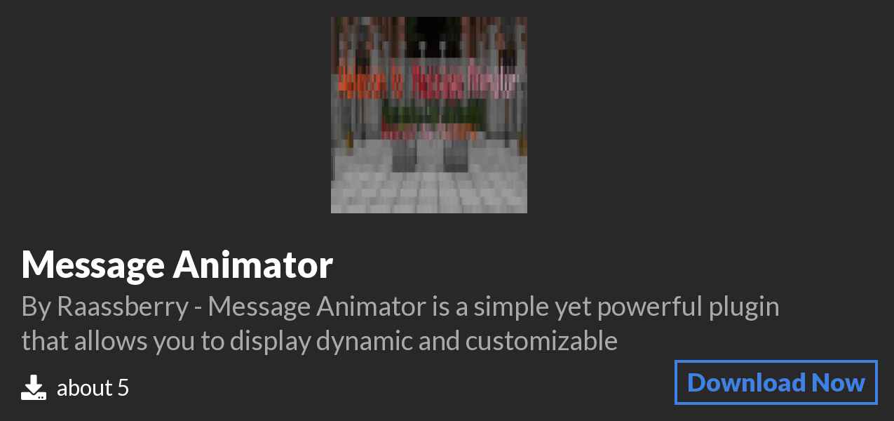 Download Message Animator on Polymart